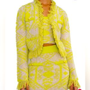 Le superbe Coco Clairvoyant cardigan lime size large
New with tags.